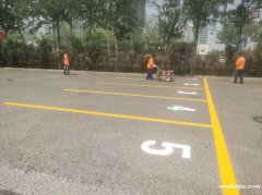 天津河西區(qū)物流園道路劃線 公交站熱熔標線 馬路劃線快速上門施