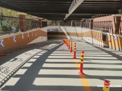 天津濱海新區(qū)環(huán)保道路劃線 瀝青地面熱熔畫線 交通車位劃線施工