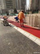 天津寶坻區瀝青路面改色噴涂 公園小區景觀路罩面地坪施工