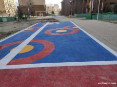 天津寧河區防滑瀝青路面改色噴涂罩面 彩色瀝青改色道路工程