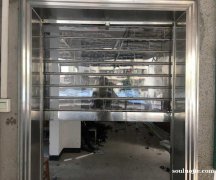 北辰區商場電動水晶門/門臉透明卷簾門/新瑞安裝